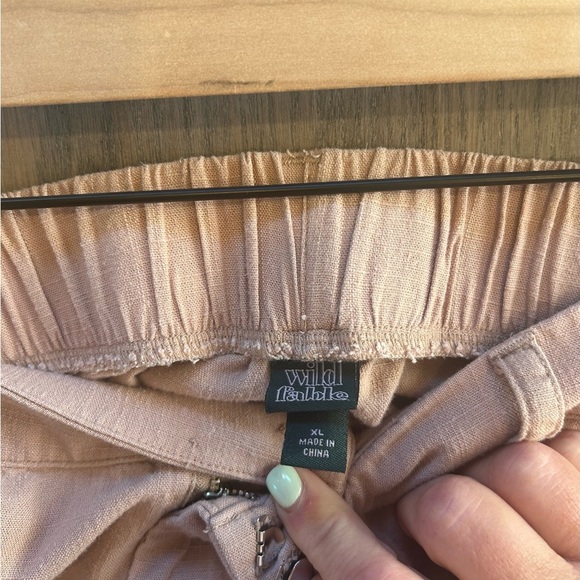 Wild Fable Wide Leg Boho Coastal Beachy Resort Wear Lagen Look Pants Size XL - Picture 10 of 14